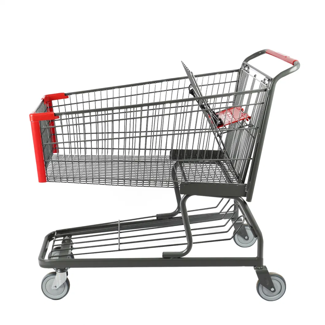 Customized Quality Big Size North American Supermarket Shopping Cart Trolley Prices